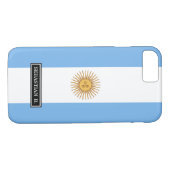 Traditionele Argentijnse vlag Case-Mate iPhone Case (Achterkant (Horizontaal))