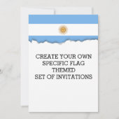 Traditionele Argentijnse vlag Kaart (Voorkant)