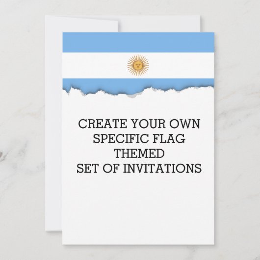 Traditionele Argentijnse vlag Kaart (Voorkant)