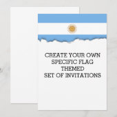 Traditionele Argentijnse vlag Kaart (Voorkant / Achterkant)