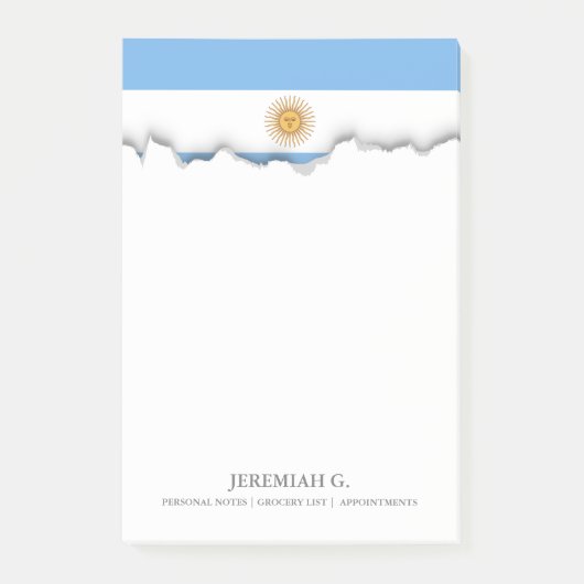 Traditionele Argentijnse vlag Post-it® Notes (Voorkant)