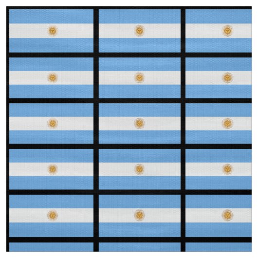 Traditionele Argentijnse vlag Stof (Swatch)