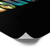 Traditionele Australische kleurige tekst Poster (Hoek)