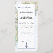 Traditionele authentieke nautische ⚓ bruiloft of e menu (Voorkant)