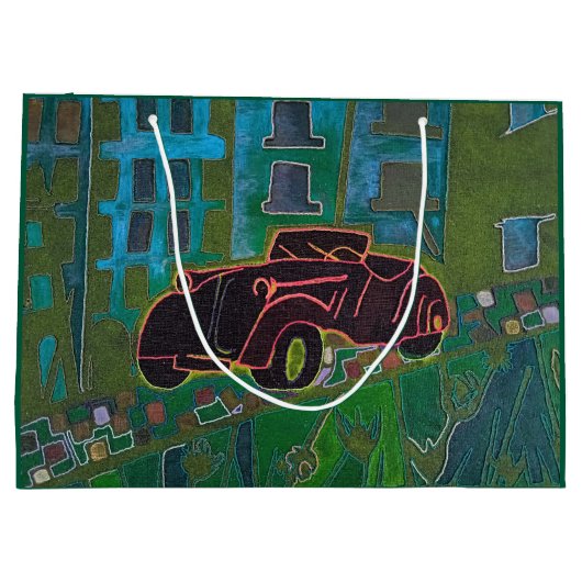 Traditionele auto groot cadeauzakje (Achterkant)