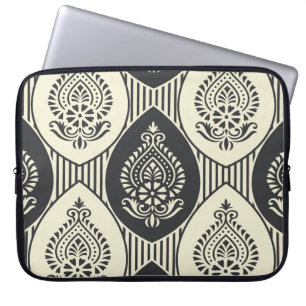 Traditionele Aziatische damast, naadloos patroon Laptop Sleeve