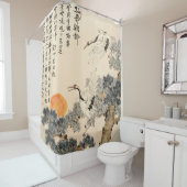 Traditionele Aziatische schilderkunst: klassieke k Douchegordijn (In situ)