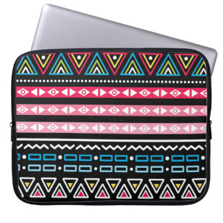 Traditionele Aztec naadloos drievoudig folkpatroon Laptop Sleeve