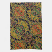 Traditionele bamboe blad Japanse pruimenbloem Theedoek (Verticaal)