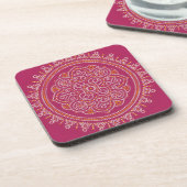 Traditionele Bandhani Mandala Bier Onderzetter (Linkerzijde)