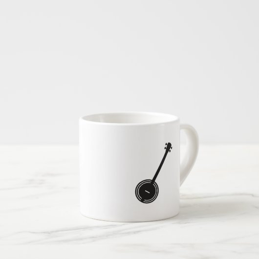 Traditionele Banjo Silhouette Espresso Kop (Voorkant rechts)