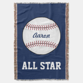 Traditionele Baseball Throw Blanket Deken