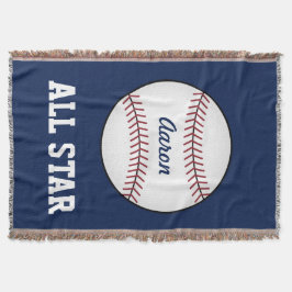 Traditionele Baseball Throw Blanket Deken