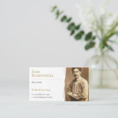 Traditionele beeldende kunstenaar | Artiestenfoto Visitekaartje (Staand voorkant)