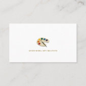 Traditionele beeldende kunstenaar | Artiestenfoto Visitekaartje (Achterkant)