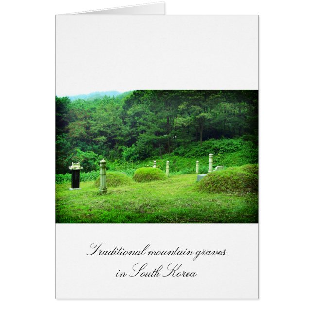 Traditionele berggraven in Zuid-Korea (Voorkant)
