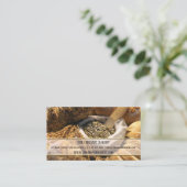 Traditionele biologische broodbakkerij visitekaartje (Staand voorkant)