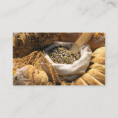 Traditionele biologische broodbakkerij visitekaartje (Achterkant)