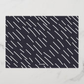 Traditionele blauwe foto van de Joy met kerstcadea Folie Feestdagenkaart (Achterkant)