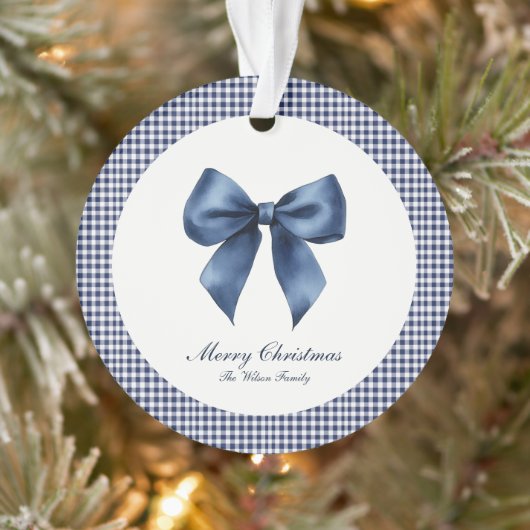 Traditionele blauwe knoop kerst ornament (Boom)