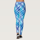 Traditionele blauwe staafje op BLUE Leggings (Achterkant)