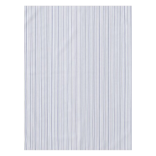 Traditionele blauwe strepen Kerstmis Tafelkleed (Voorkant)