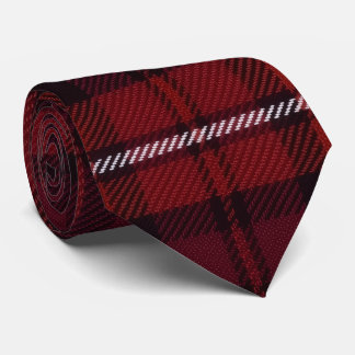 Traditionele Blauwe Tartan Schotse Ruit (plat afge Stropdas