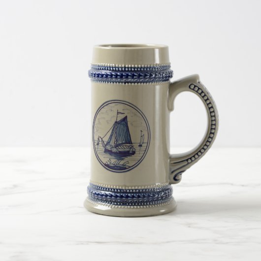 Traditionele blauwe tegel in Nederland Bierpul (Rechts)