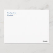 Traditionele blauwe tegel in Nederland Briefkaart (Achterkant)