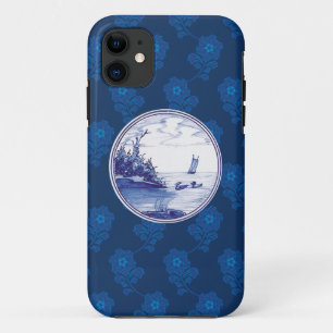 Traditionele blauwe tegel in Nederland iPhone 11 Hoesje