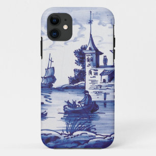 Traditionele blauwe tegel in Nederland iPhone 11 Hoesje