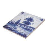 Traditionele blauwe tegel in Nederland Tegeltje (Zijkant)