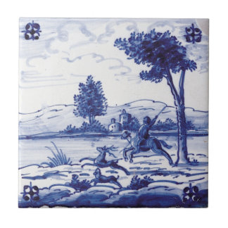 Traditionele blauwe tegel in Nederland Tegeltje