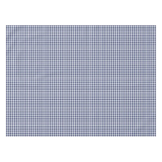 Traditionele blauwe Vichy kerst Tafelkleed (Voorkant (Horizontaal))