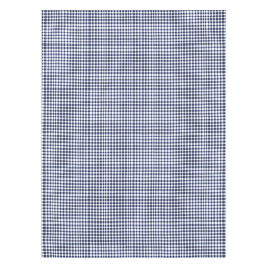 Traditionele blauwe Vichy kerst Tafelkleed (Voorkant)