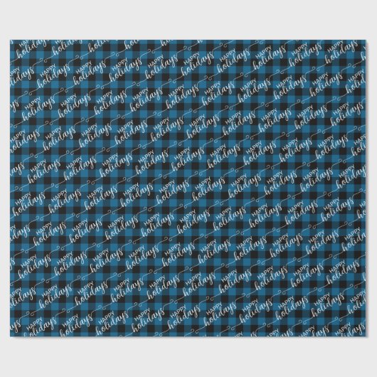 Traditionele blauwe zwarte buffellak: controle cadeaupapier (Vlak)