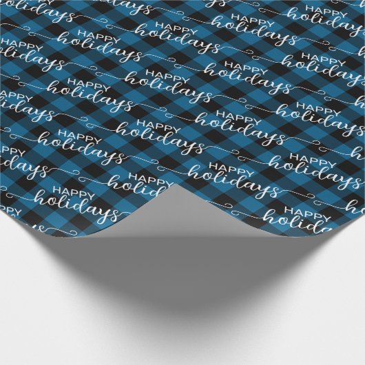 Traditionele blauwe zwarte buffellak: controle cadeaupapier (Hoek)