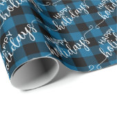 Traditionele blauwe zwarte buffellak: controle cadeaupapier (Rol Hoek)