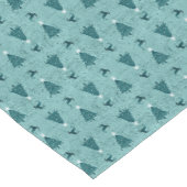 Traditionele Blauwgroen groene kerstbomen en rendi Korte Tafelloper (Hoek)