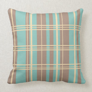 Traditionele Blauwgroen spelden, zand, chocolade Kussen