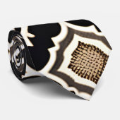 Traditionele bloemen in Rhombus bloemenpatroon Stropdas (Opgerold)