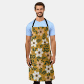Traditionele bloemen: verzamel naadloos patroon schort (Gedragen)