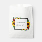 Traditionele bloemige bruidsdouche bedankzakje (Voorkant)
