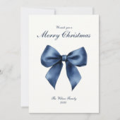 Traditionele Blue Knot kerstvakantie Kaart (Voorkant)