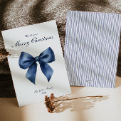 Traditionele Blue Knot kerstvakantie Kaart