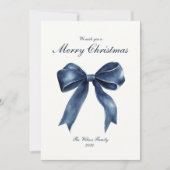 Traditionele Blue Knot kerstvakantie Kaart (Voorkant)