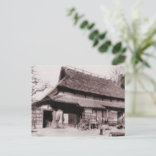 Traditionele boerderij van Mimasaka Briefkaart (Staand voorkant)