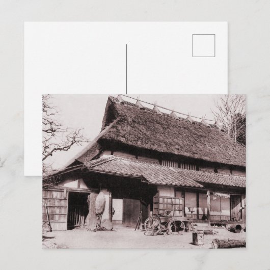 Traditionele boerderij van Mimasaka Briefkaart (Voorkant / Achterkant)