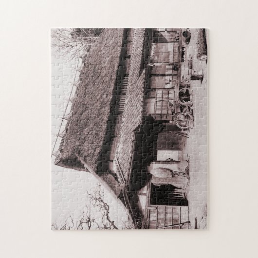 Traditionele boerderij van Mimasaka Legpuzzel (Verticaal)