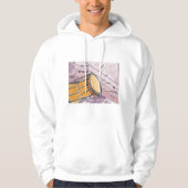 Traditionele Bongo Drum met Muzieknoten Hoodie (Voorkant)